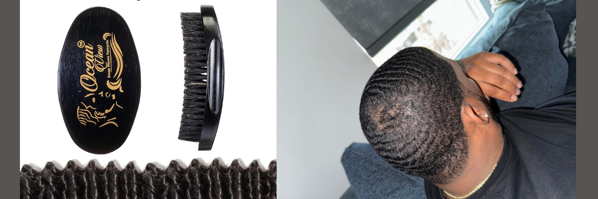 Premium durag and wave brush set for compression
