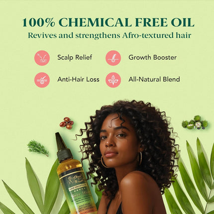 Ocean View Deep Juice Boost Hair Growth Oil & Scalp Serum | Batana Oil, Rosemary, Castor, Argan & Vitamin | 100ml