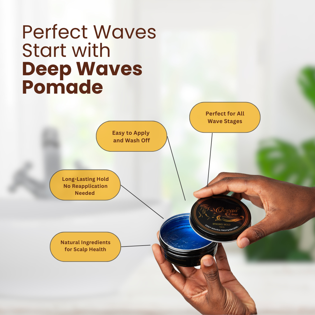 Ocean View Deep Waves Pomade – 4oz – Water-Based 360 Wave Pomade